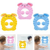 Maxbell Shower Cap for Kids EVA Shower Accessory Cute Bath Cap for Kids Indoor Girls Pink