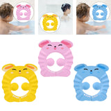Maxbell Shower Cap for Kids EVA Shower Accessory Cute Bath Cap for Kids Indoor Girls Pink