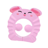 Maxbell Shower Cap for Kids EVA Shower Accessory Cute Bath Cap for Kids Indoor Girls Pink