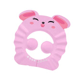 Maxbell Shower Cap for Kids EVA Shower Accessory Cute Bath Cap for Kids Indoor Girls Pink