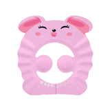 Maxbell Shower Cap for Kids EVA Shower Accessory Cute Bath Cap for Kids Indoor Girls Pink