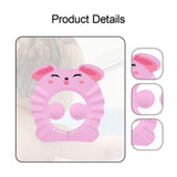 Maxbell Shower Cap for Kids EVA Shower Accessory Cute Bath Cap for Kids Indoor Girls Pink