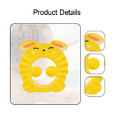 Maxbell Shower Cap for Kids EVA Shower Accessory Cute Bath Cap for Kids Indoor Girls yellow