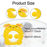 Maxbell Shower Cap for Kids EVA Shower Accessory Cute Bath Cap for Kids Indoor Girls yellow