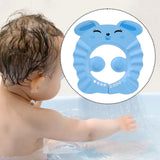 Maxbell Shower Cap for Kids EVA Shower Accessory Cute Bath Cap for Kids Indoor Girls blue