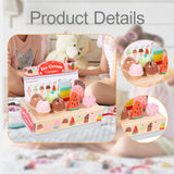Maxbell Ice Cream Toy Education Pretend Food for 3 4 5 Years Old Girls Boys Children