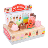 Maxbell Ice Cream Toy Education Pretend Food for 3 4 5 Years Old Girls Boys Children