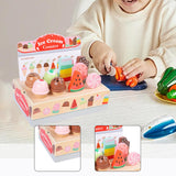 Maxbell Ice Cream Toy Education Pretend Food for 3 4 5 Years Old Girls Boys Children