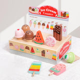 Maxbell Ice Cream Toy Education Pretend Food for 3 4 5 Years Old Girls Boys Children