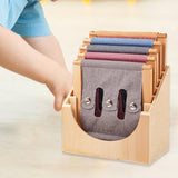 Maxbell Sensory Boards Organizer 6 Slot Basic Life Skills for Snap Tie Toy Classroom