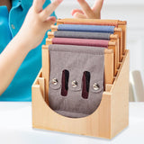 Maxbell Sensory Boards Organizer 6 Slot Basic Life Skills for Snap Tie Toy Classroom