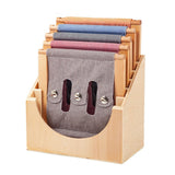 Maxbell Sensory Boards Organizer 6 Slot Basic Life Skills for Snap Tie Toy Classroom