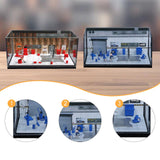 Maxbell 1/64 Auto Repair Shop Model Layout Prop Collectibles Parking Lot Scene Style A