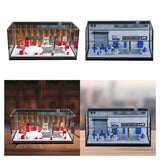Maxbell 1/64 Auto Repair Shop Model Layout Prop Collectibles Parking Lot Scene Style A