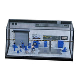 Maxbell 1/64 Auto Repair Shop Model Layout Prop Collectibles Parking Lot Scene Style B