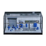 Maxbell 1/64 Auto Repair Shop Model Layout Prop Collectibles Parking Lot Scene Style B
