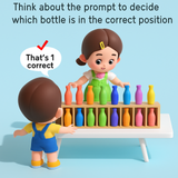 Maxbell Wood Bottles Color Matching Game Children's Toy Sturdy Versatile Lightweight