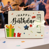 Maxbell Birthday Money Holder for Party Fun Unique Wooden Money Holder