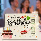 Maxbell Birthday Money Holder for Party Fun Unique Wooden Money Holder