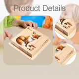 Maxbell Wooden Puzzle Cognitive Development Brain Teaser Toy 4 in 1 Block Puzzle Toy