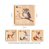 Maxbell Wooden Puzzle Cognitive Development Brain Teaser Toy 4 in 1 Block Puzzle Toy