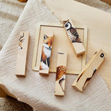 Maxbell Wooden Puzzle Cognitive Development Brain Teaser Toy 4 in 1 Block Puzzle Toy