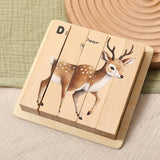 Maxbell Wooden Puzzle Cognitive Development Brain Teaser Toy 4 in 1 Block Puzzle Toy