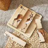 Maxbell Wooden Puzzle Cognitive Development Brain Teaser Toy 4 in 1 Block Puzzle Toy