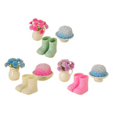 Maxbell 1/12 Scale Dollhouse Accessories Cute Crafting Handcraft Rain Boots Vase Pot Style A