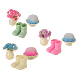 Maxbell 1/12 Scale Dollhouse Accessories Cute Crafting Handcraft Rain Boots Vase Pot Style A