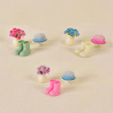Maxbell 1/12 Scale Dollhouse Accessories Cute Crafting Handcraft Rain Boots Vase Pot Style A