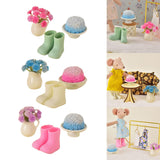 Maxbell 1/12 Scale Dollhouse Accessories Cute Crafting Handcraft Rain Boots Vase Pot Style A
