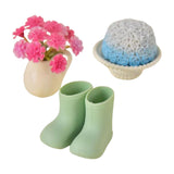 Maxbell 1/12 Scale Dollhouse Accessories Cute Crafting Handcraft Rain Boots Vase Pot Style A