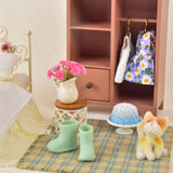 Maxbell 1/12 Scale Dollhouse Accessories Cute Crafting Handcraft Rain Boots Vase Pot Style A