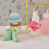 Maxbell 1/12 Scale Dollhouse Accessories Cute Crafting Handcraft Rain Boots Vase Pot Style A
