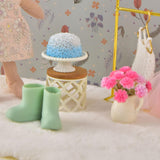 Maxbell 1/12 Scale Dollhouse Accessories Cute Crafting Handcraft Rain Boots Vase Pot Style A