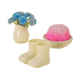 Maxbell 1/12 Scale Dollhouse Accessories Cute Crafting Handcraft Rain Boots Vase Pot Style B
