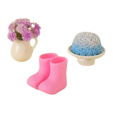 Maxbell 1/12 Scale Dollhouse Accessories Cute Crafting Handcraft Rain Boots Vase Pot Style C