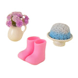 Maxbell 1/12 Scale Dollhouse Accessories Cute Crafting Handcraft Rain Boots Vase Pot Style C