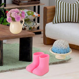 Maxbell 1/12 Scale Dollhouse Accessories Cute Crafting Handcraft Rain Boots Vase Pot Style C