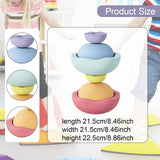 Maxbell Stepping Stones for Kids Lightweight for Ages 3 4 5 6 7 8 Years Sensory Toys Macaron color