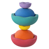 Maxbell Stepping Stones for Kids Lightweight for Ages 3 4 5 6 7 8 Years Sensory Toys Rainbow Colors