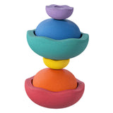Maxbell Stepping Stones for Kids Lightweight for Ages 3 4 5 6 7 8 Years Sensory Toys Rainbow Colors