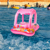 Maxbell Funny Pool Float Cartoon Inflatable Swimming Ring for Vacation Lake Children With Bell No Handle