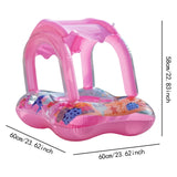 Maxbell Funny Pool Float Cartoon Inflatable Swimming Ring for Vacation Lake Children With Handle No Bell
