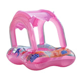Maxbell Funny Pool Float Cartoon Inflatable Swimming Ring for Vacation Lake Children With Handle No Bell