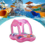 Maxbell Funny Pool Float Cartoon Inflatable Swimming Ring for Vacation Lake Children With Handle No Bell