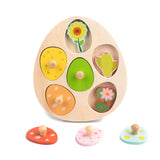 Maxbell Wood Puzzles for Kids for Aged 3-6 Years Matching Toys Educational Toy Flower