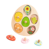 Maxbell Wood Puzzles for Kids for Aged 3-6 Years Matching Toys Educational Toy Flower