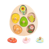 Maxbell Wood Puzzles for Kids for Aged 3-6 Years Matching Toys Educational Toy Flower
